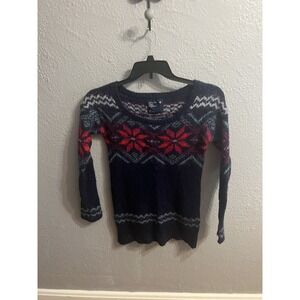 American Eagle Blue‎ Tunic Sweater Womens Size  Small Long Sleeve